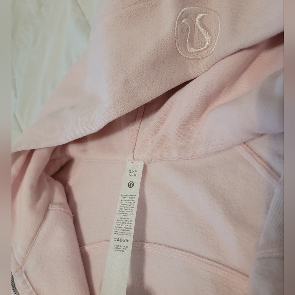 Lululemon Scuba Oversized Half-Zip Hoodie Strawberry Milkshake Sz XL/XXL - Picture 12 of 16